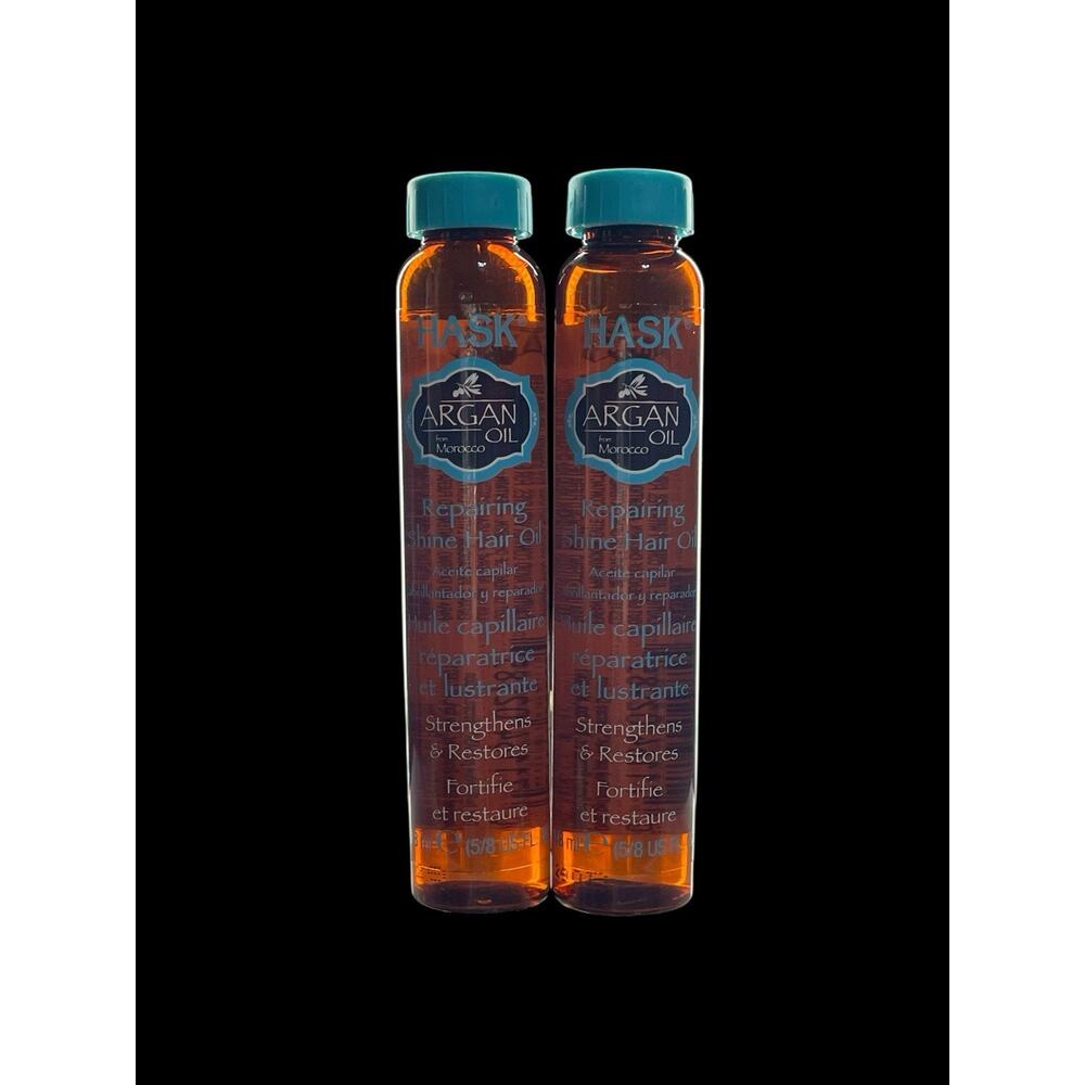 Hask Argan Oil from Morocco, 18 ml, Repairing Shine Hair Oil, set of 2
